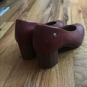 PIKOLINOS Brown Block Heel Pumps